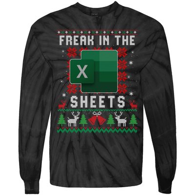 Freak In The Sheets Excel Ugly Christmas Sweater Tie-Dye Long Sleeve Shirt