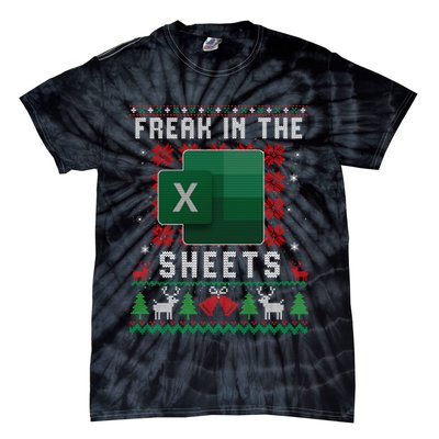 Freak In The Sheets Excel Ugly Christmas Sweater Tie-Dye T-Shirt
