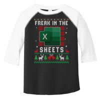 Freak In The Sheets Excel Ugly Christmas Sweater Toddler Fine Jersey T-Shirt
