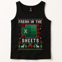 Freak In The Sheets Excel Ugly Christmas Sweater Tank Top