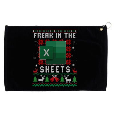 Freak In The Sheets Excel Ugly Christmas Sweater Grommeted Golf Towel