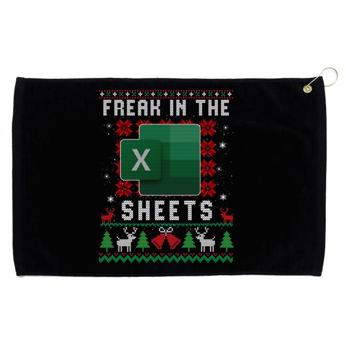 Freak In The Sheets Excel Ugly Christmas Sweater Grommeted Golf Towel
