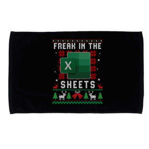 Freak In The Sheets Excel Ugly Christmas Sweater Microfiber Hand Towel