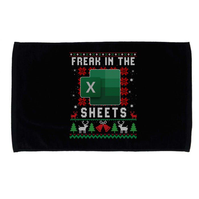 Freak In The Sheets Excel Ugly Christmas Sweater Microfiber Hand Towel