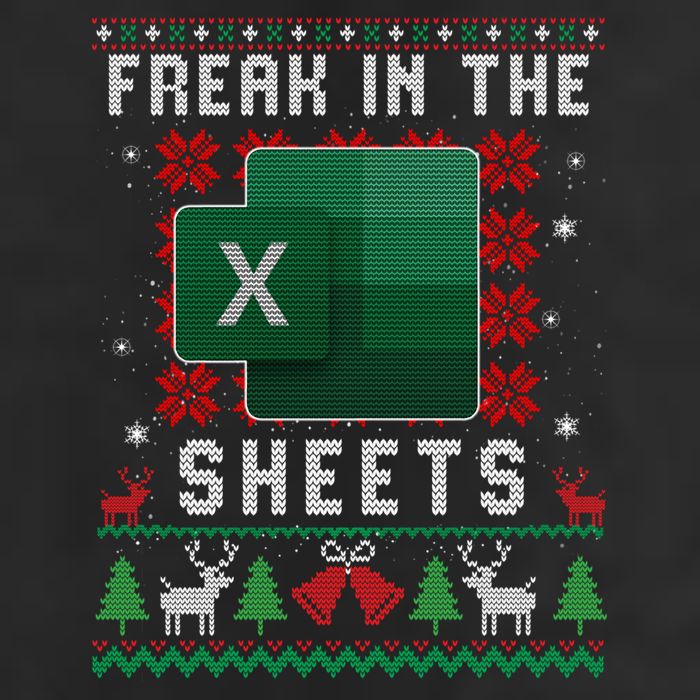 Freak In The Sheets Excel Ugly Christmas Sweater Microfiber Hand Towel