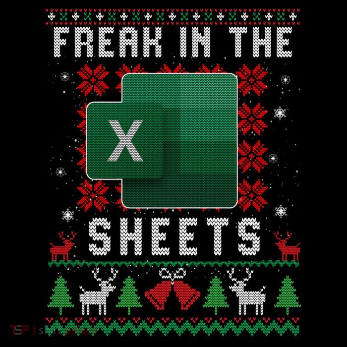 Freak In The Sheets Excel Ugly Christmas Sweater Women's Perfect Tri Rocker Tank