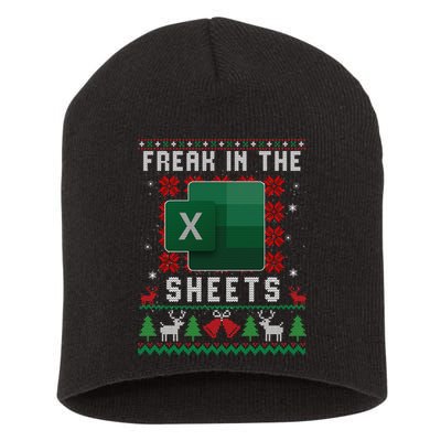 Freak In The Sheets Excel Ugly Christmas Sweater Short Acrylic Beanie
