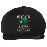 Freak In The Sheets Excel Ugly Christmas Sweater Wool Snapback Cap