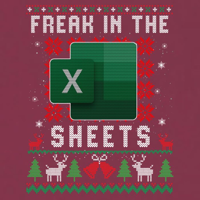 Freak In The Sheets Excel Ugly Christmas Sweater 16oz Travel Tumbler