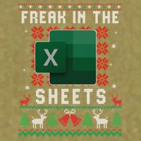 Freak In The Sheets Excel Ugly Christmas Sweater Garment-Dyed Women's Muscle Tee