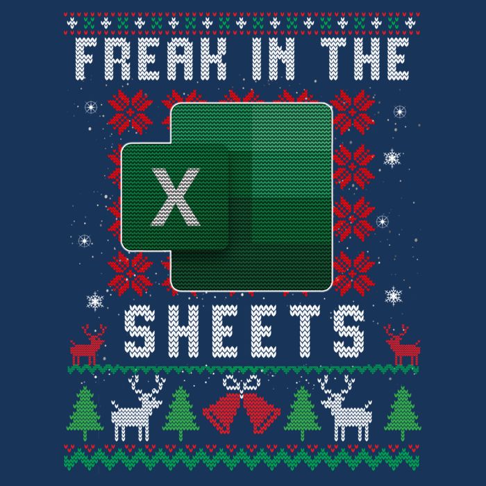 Freak In The Sheets Excel Ugly Christmas Sweater Infant Baby Jersey Bodysuit