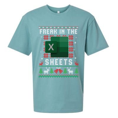 Freak In The Sheets Excel Ugly Christmas Sweater Sueded Cloud Jersey T-Shirt