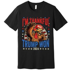 Funny IM Thankful Trump We Won 2024 Vance Inauguration 2025 Premium T-Shirt