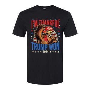 Funny IM Thankful Trump We Won 2024 Vance Inauguration 2025 Softstyle CVC T-Shirt