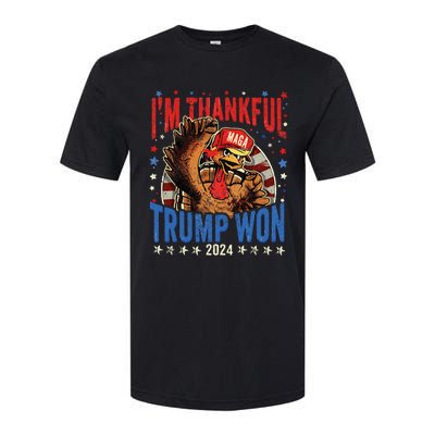 Funny IM Thankful Trump We Won 2024 Vance Inauguration 2025 Softstyle CVC T-Shirt