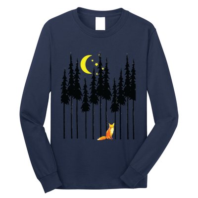 Fox In Trees, Wildlife Tees Tee Long Sleeve Shirt