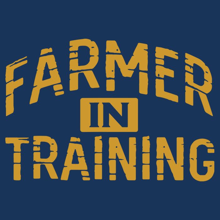 Farmer In Training Farmer 7 Panel Mesh Trucker Snapback Hat