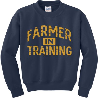 Farmer In Training Farmer Kids Sweatshirt