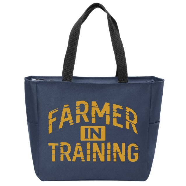 Farmer In Training Farmer Zip Tote Bag
