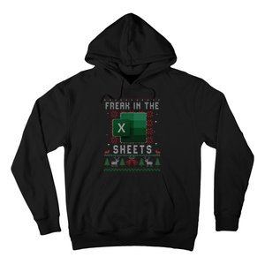 Freak In The Sheets Excel Ugly Christmas Sweater Funny Hoodie