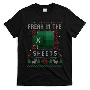 Freak In The Sheets Excel Ugly Christmas Sweater Funny T-Shirt