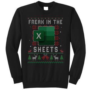 Freak In The Sheets Excel Ugly Christmas Sweater Funny Tall Sweatshirt