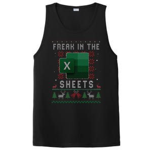 Freak In The Sheets Excel Ugly Christmas Sweater Funny PosiCharge Competitor Tank