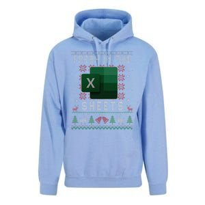 Freak In The Sheets Excel Ugly Christmas Sweater Funny Unisex Surf Hoodie