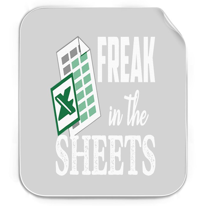 Freak In The Excel Sheets Funny Accountant Spreadsheet Permanent Decal Sticker