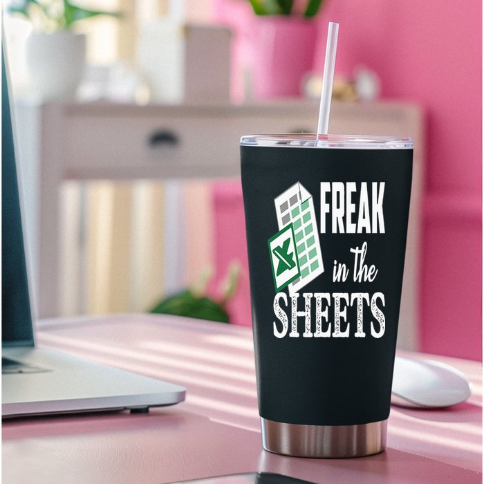 Freak In The Excel Sheets Funny Accountant Spreadsheet Permanent Decal Sticker