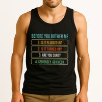 Funny Information Technology Tech Technical Support Tank Top