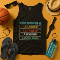 Funny Information Technology Tech Technical Support Tank Top