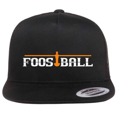 Foosball I Table Soccer Funny Gift Idea Flat Bill Trucker Hat