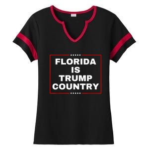 Florida Is Trump Country Take America Back 2024 Election Ladies Halftime Notch Neck Tee