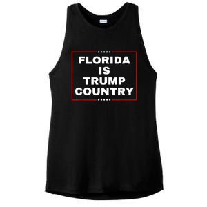 Florida Is Trump Country Take America Back 2024 Election Ladies PosiCharge Tri-Blend Wicking Tank