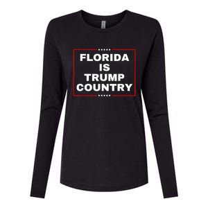 Florida Is Trump Country Take America Back 2024 Election Womens Cotton Relaxed Long Sleeve T-Shirt