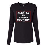 Florida Is Trump Country Take America Back 2024 Election Womens Cotton Relaxed Long Sleeve T-Shirt