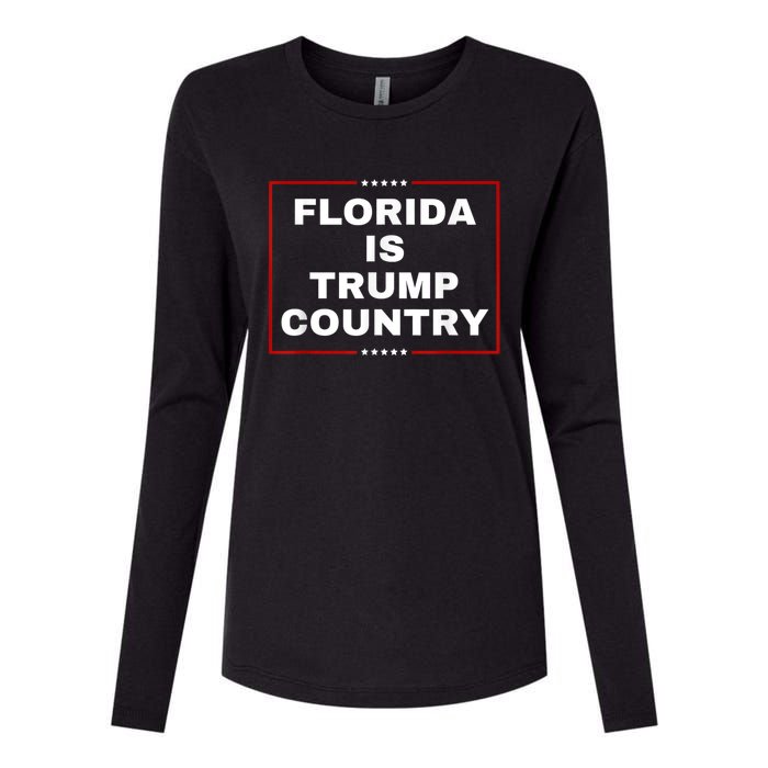 Florida Is Trump Country Take America Back 2024 Election Womens Cotton Relaxed Long Sleeve T-Shirt