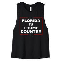 Florida Is Trump Country Take America Back 2024 Election Women's Racerback Cropped Tank