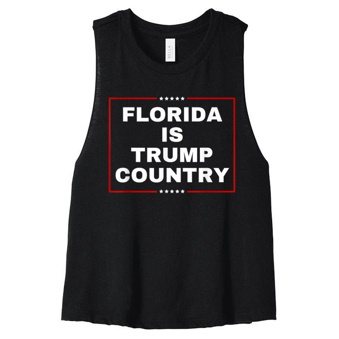 Florida Is Trump Country Take America Back 2024 Election Women's Racerback Cropped Tank