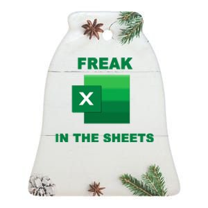 Freak In The Excel Sheets Ceramic Bell Ornament