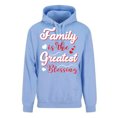 Family Is The Greatest Blessing Meaningful Gift Unisex Surf Hoodie