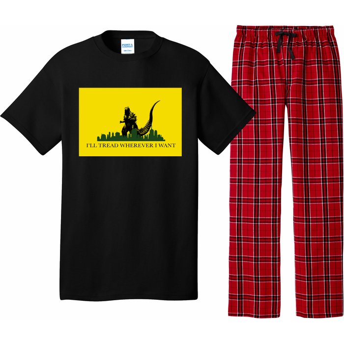 Funny Ill Tread Wherever I Want Meme Pajama Set