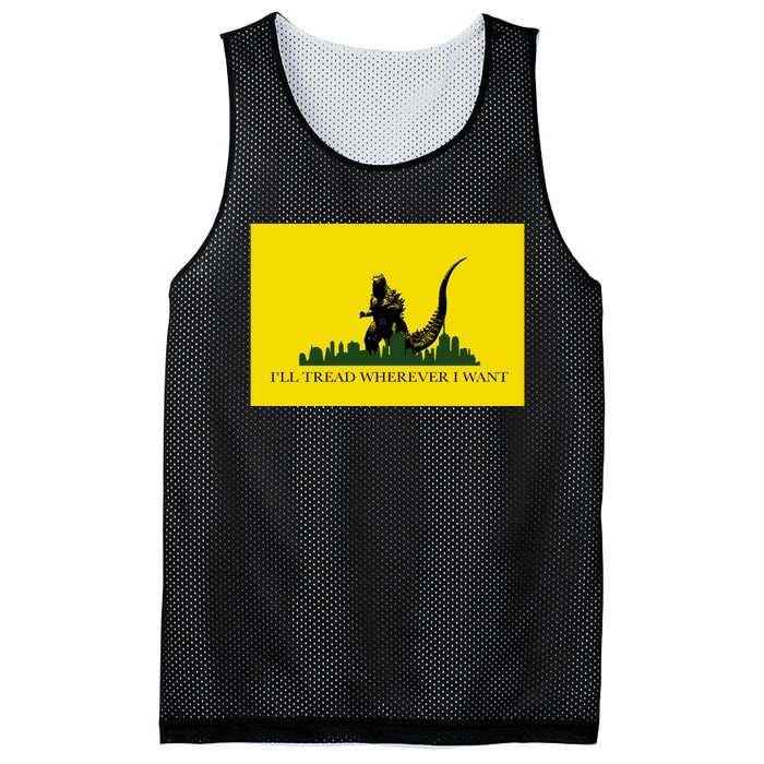 Funny Ill Tread Wherever I Want Meme Mesh Reversible Basketball Jersey Tank