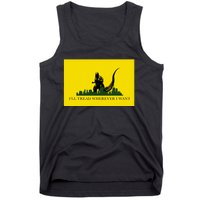 Funny Ill Tread Wherever I Want Meme Tank Top