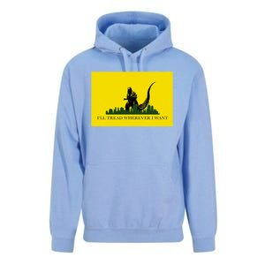 Funny Ill Tread Wherever I Want Meme Unisex Surf Hoodie