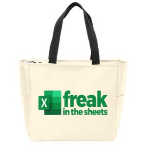 Freak In The Excel Sheets Funny Gift Zip Tote Bag