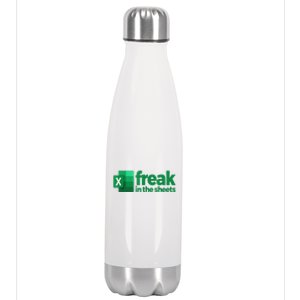 Freak In The Excel Sheets Funny Gift Stainless Steel Insulated Water Bottle