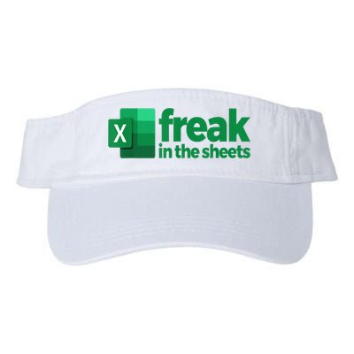 Freak In The Excel Sheets Funny Gift Valucap Bio-Washed Visor