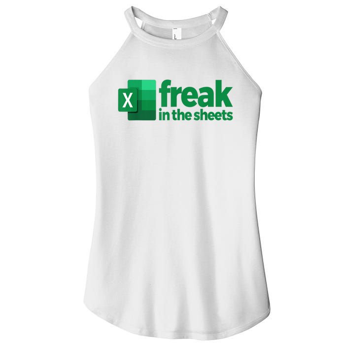 Freak In The Excel Sheets Funny Gift Women’s Perfect Tri Rocker Tank